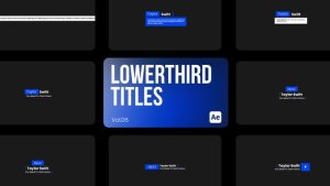 Videohive Lowerthird Titles 06 for After Effects Titles template preview