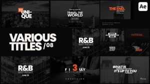 Videohive Various Titles 08 Titles template preview