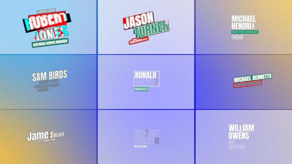 Videohive Lower Thirds | After Effects 60841608 Titles template preview