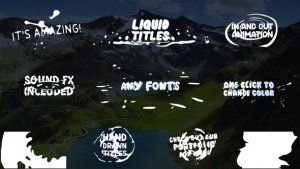 Videohive Cartoon Liquid Titles | After Effects Titles template preview