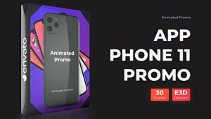 Phone 11 Pro Max Presentation - App Promo Mockup Video Displays template preview