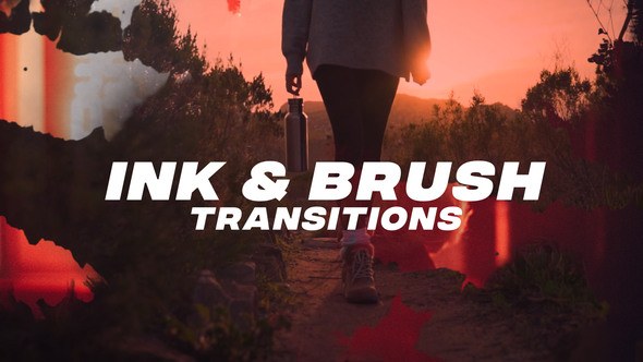 Videohive Ink&Brush Transitions Broadcast-packages template preview