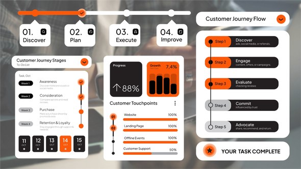 Videohive Business Customer Infographic Infographics template preview