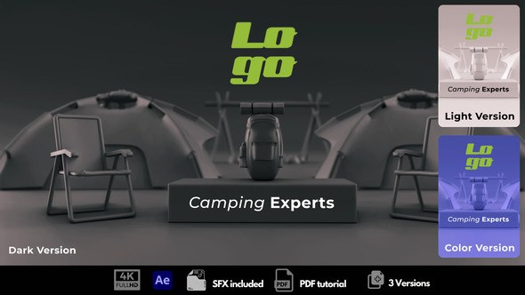 Videohive Camping Experts Logo Stings template preview