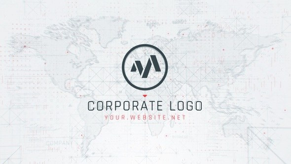 Videohive Corporate Map Logo Logo Stings template preview