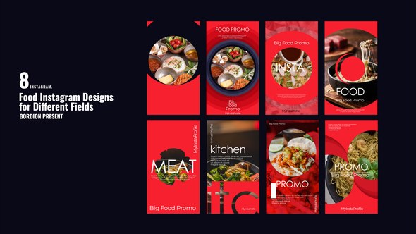 Videohive Food Instagram Stories 39188321 Product Promo template preview