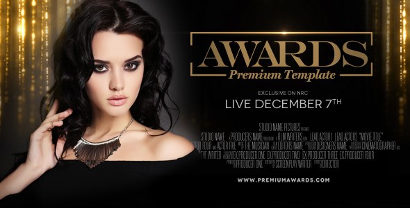 Awards Package Video Displays template preview