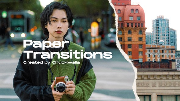 Videohive Paper Transitions 58277210 Elements template preview