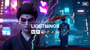 Videohive Premium Overlays Lightnings Elements template preview