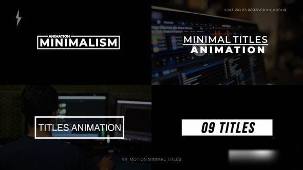 Videohive Minimal Titles | AE 49751503 Titles template preview