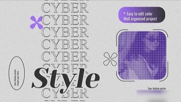 Videohive Cyber Style Openers template preview