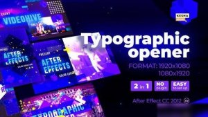 Videohive Typographic opener 28002492 Openers template preview