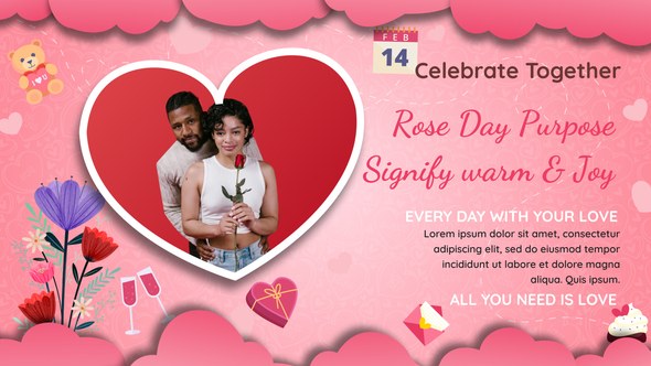 Videohive Valentine Day Time Line Openers template preview