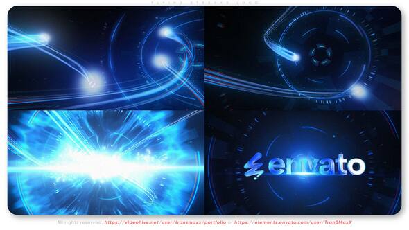 Videohive Flying Streaks Logo Logo Stings template preview