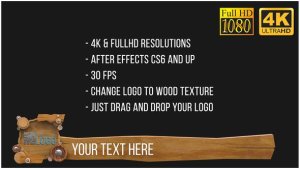 Wooden Lowerthirds (After FX) Video Displays template preview