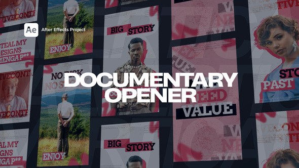Videohive Vertical Documentary Openers Openers template preview
