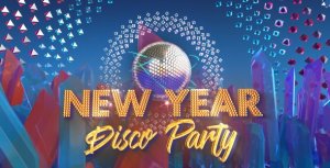 New Year Disco Party Video Displays template preview