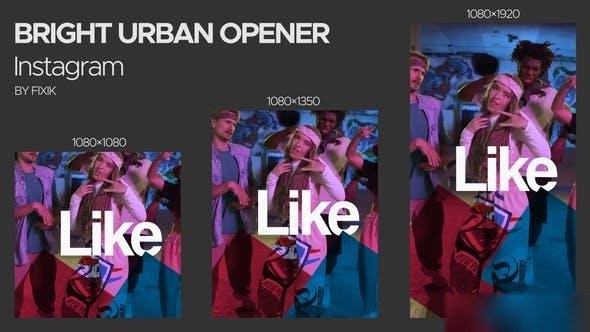 Videohive Instagram Bright Urban Opener | After Effects Openers template preview