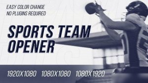 Videohive Sport Team Opener Openers template preview