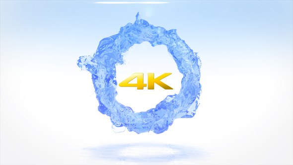 Videohive Circling Liquid Logo Reveal- 4k Logo Stings template preview