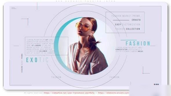 Videohive EXO. Dynamic Fashion Intro Openers template preview