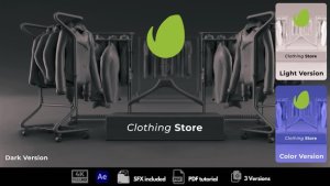 Videohive Clothing Store Logo Stings template preview