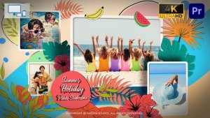 Summer Holiday Photo Slideshow Premiere Pro Premiere Pro template preview