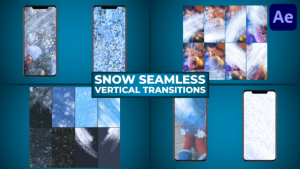 Videohive Snow Blizzard Seamless Transitions for After Effects Elements template preview
