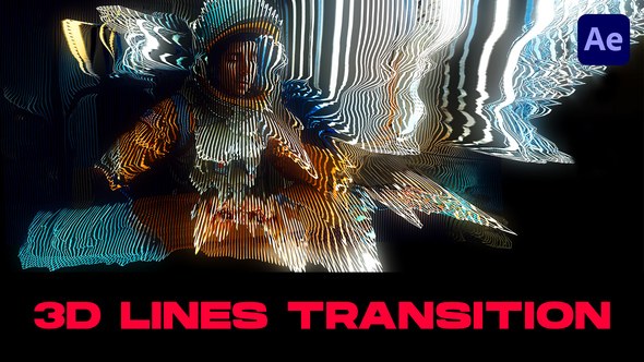 Videohive 3D Lines Transitions | After Effects Elements template preview