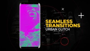 Videohive Vertical Urban Glitch Transitions | After Effects Elements template preview