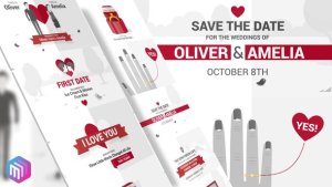 Videohive Save The Date - Video Wedding Invitation Openers template preview