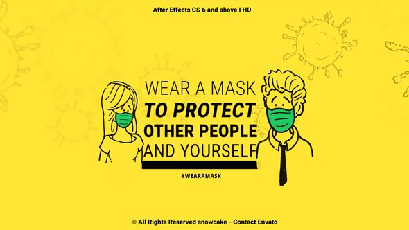 Videohive Coronavirus Animation Stay Safe Openers template preview