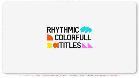 Videohive Rhythmic Titles Opener Titles template preview