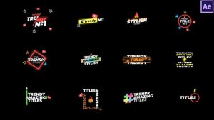 Videohive Trendy Titles 29037773 Titles template preview