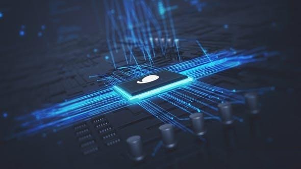 Videohive MotherBoard Logo Reveal Logo Stings template preview
