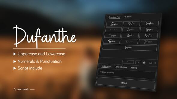 Videohive Animated Typeface - Dufanthe Titles template preview