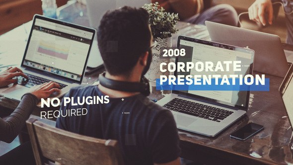Videohive Corporate Presentation 23634524 Video Displays template preview