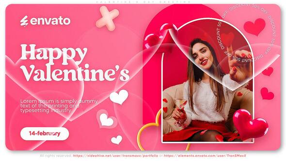 Videohive Valentine's Day Greeting 56509157 Openers template preview
