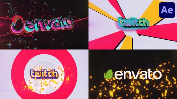 Videohive Colorful Dubstep Projection Logo Logo Stings template preview
