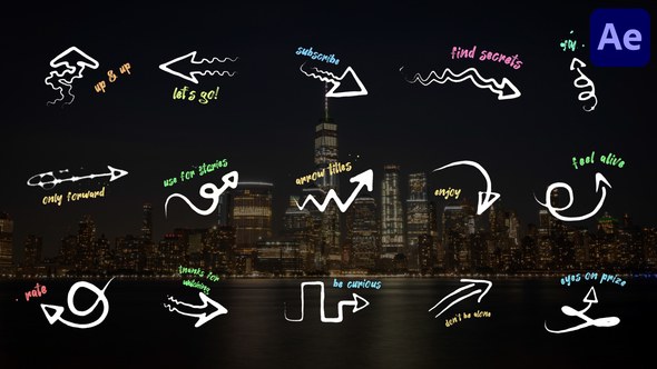 Videohive Arrows And Titles for After Effects Titles template preview