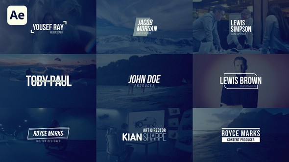 Videohive Modern Titles Pack 56161372 Titles template preview