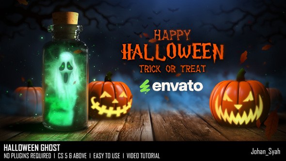 Videohive Halloween Ghost Openers template preview