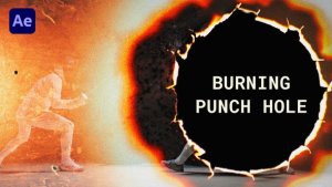 Videohive Burning Punch Hole Transitions | After Effects Elements template preview