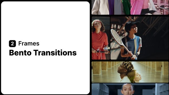 Videohive Bento Transition 2 Frames Elements template preview