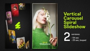 Videohive Vertical Carousel Spiral Slideshow Product Promo template preview