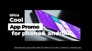 Ultra Cool App Promo Video Displays template preview