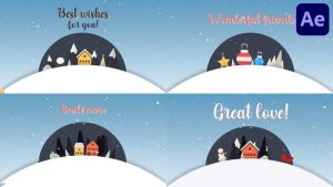 Christmas Wishes | After Effects Video Displays template preview