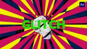 Videohive 3D Glitch Titles Titles template preview