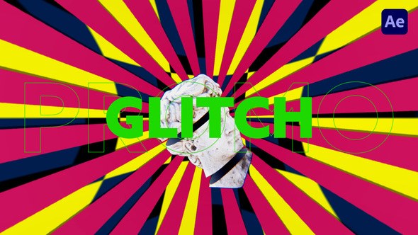 Videohive 3D Glitch Titles Titles template preview