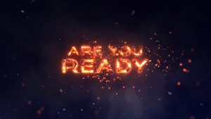 Epic Fire Titles Video Displays template preview